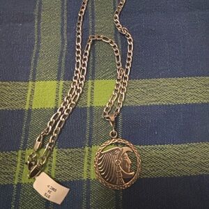 Silver Medallion Necklace